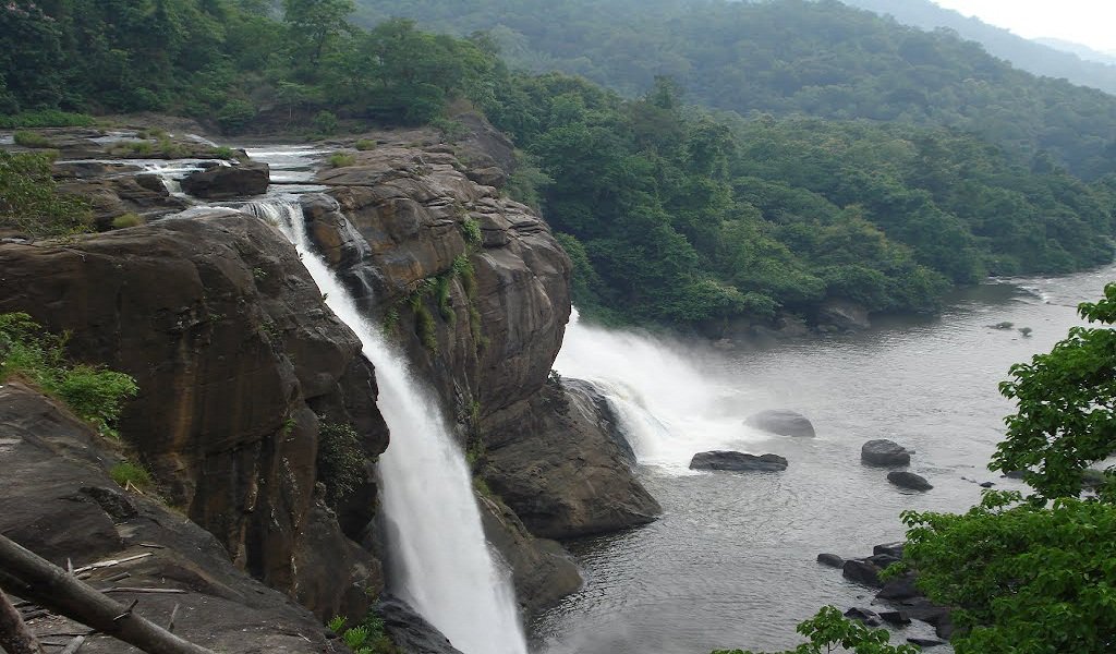 Famous Waterfalls In India : Athirapally Waterfall