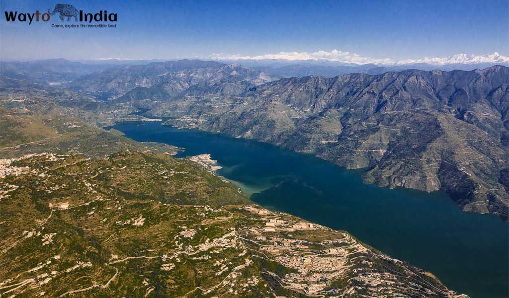 View of Tehri Dam from Helicopter