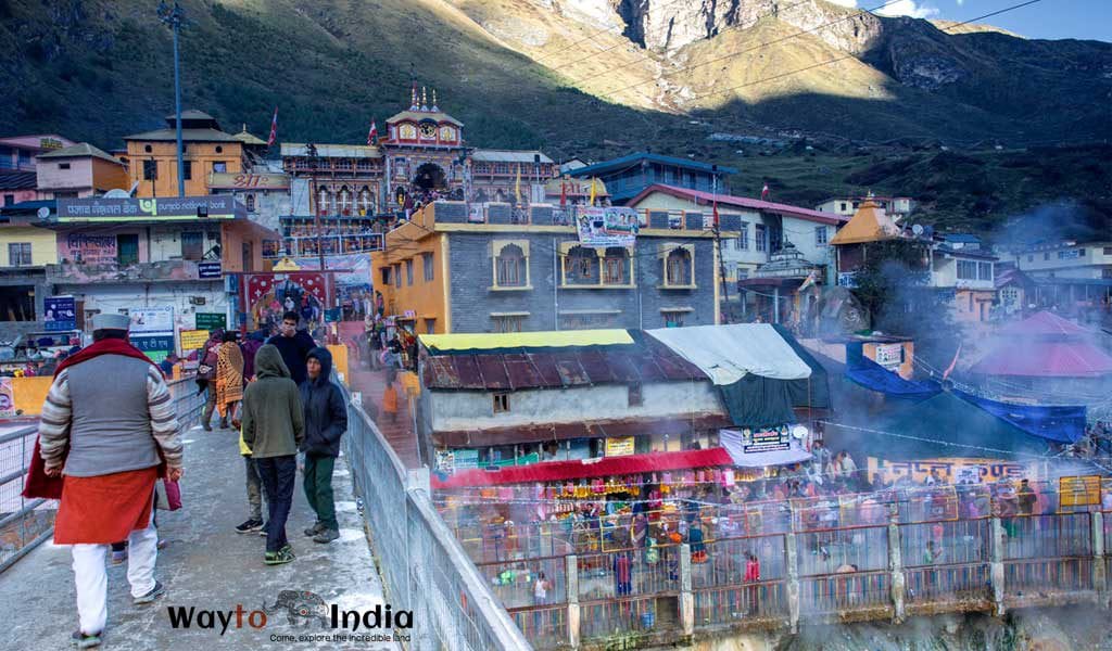 Way to Badrinath Temple