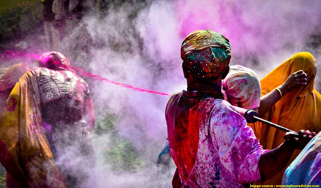 holi in vrindavan