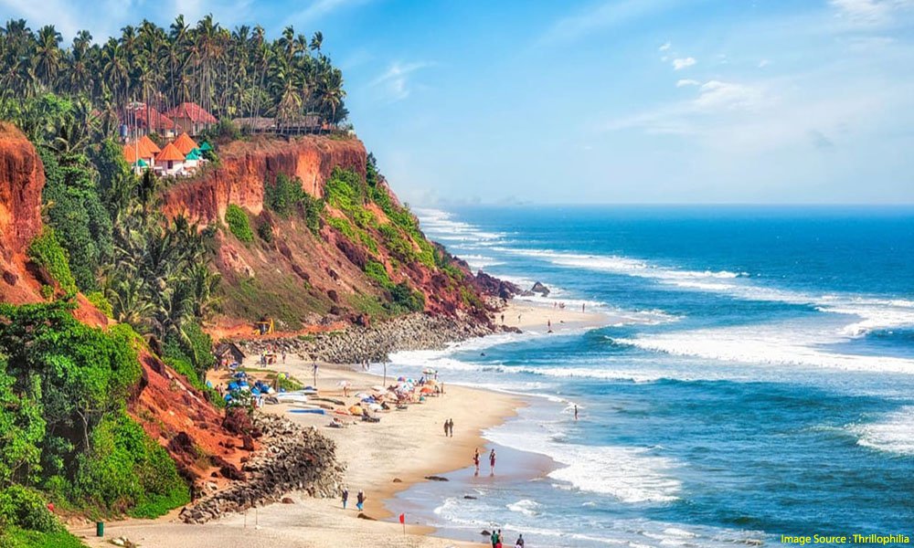 honeymoon places in south india : Varkala