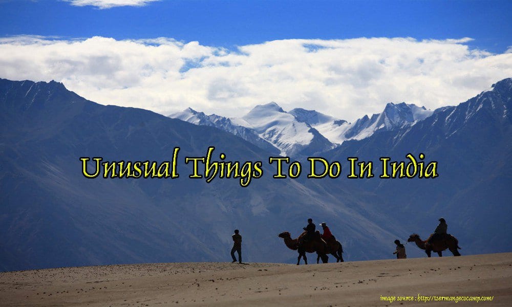 Unusual Things To Do In India